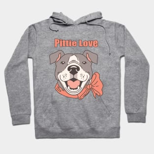 Pitbull T-shirts Pittie Love Hoodie